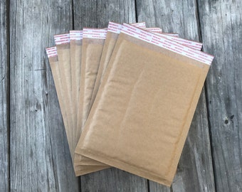 Kraft Bubble Mailers 6.5"x9" 20 Pack