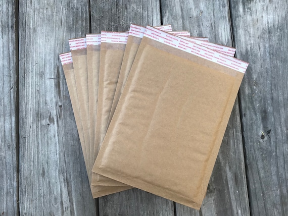Kraft Bubble Mailers 6.5"x9" 20 Pack