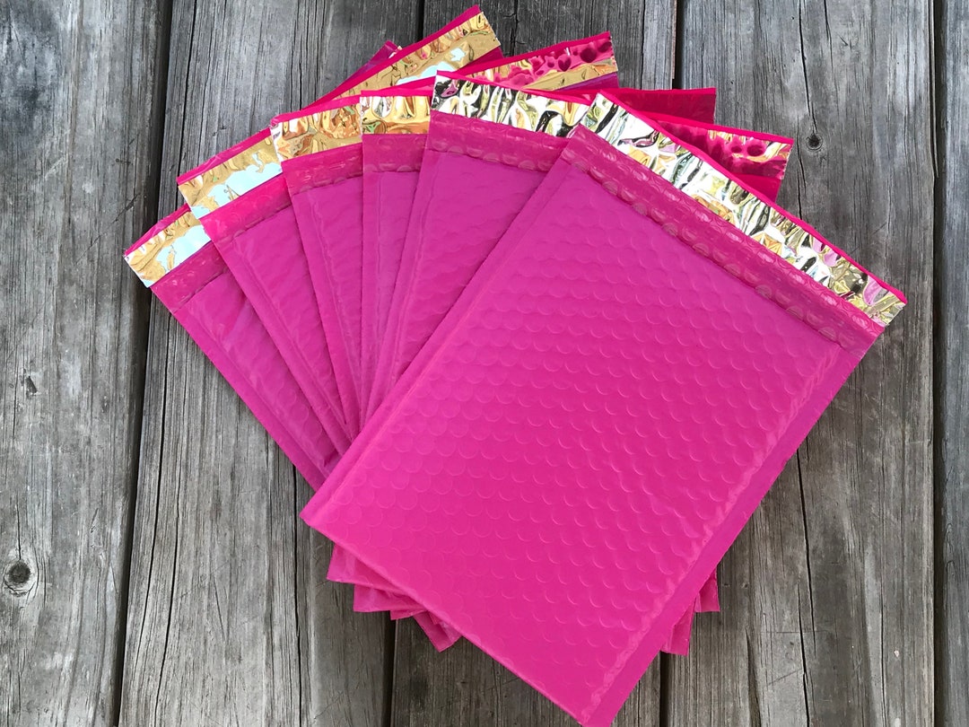 20 Pack 6.5x9 Hot Pink Bubble Mailers Etsy