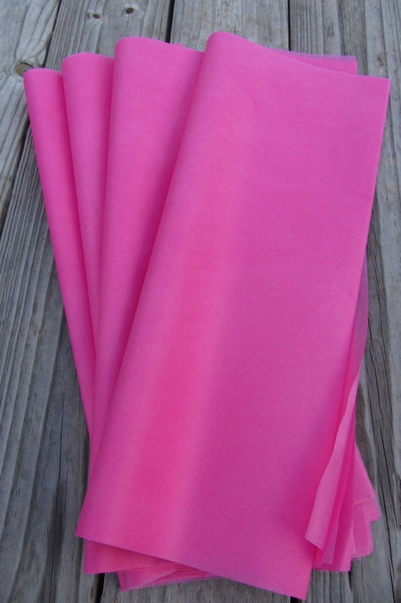 Bulk Tissue Paper / 24 Sheets Hot Pink Tissue Paper 20"x30"/Neon Pink/Neon Party
