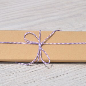 10 Kraft 8x2x1 Gift Jewelry Necklace Bracelet Boxes with Cotton Fill Natural Craft Box Size 82 image 2