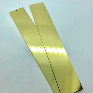 10 Brass bookmark handmade from 0.7mm brass sheet in 2 sizes.