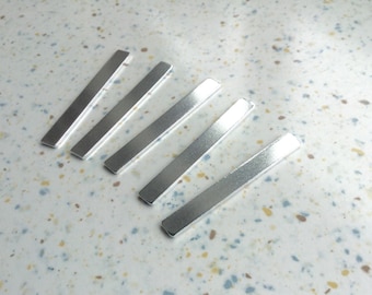 10 Ring blanks in 2 sizes 6x60mm OR 9x60mm quality aluminium metal ring / bar blanks 6 x 60mm rectangle 1.5mm thick