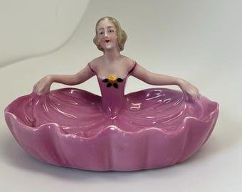 Taube Victorian Lady Ring Tray Dresser Set Ensemble Piece