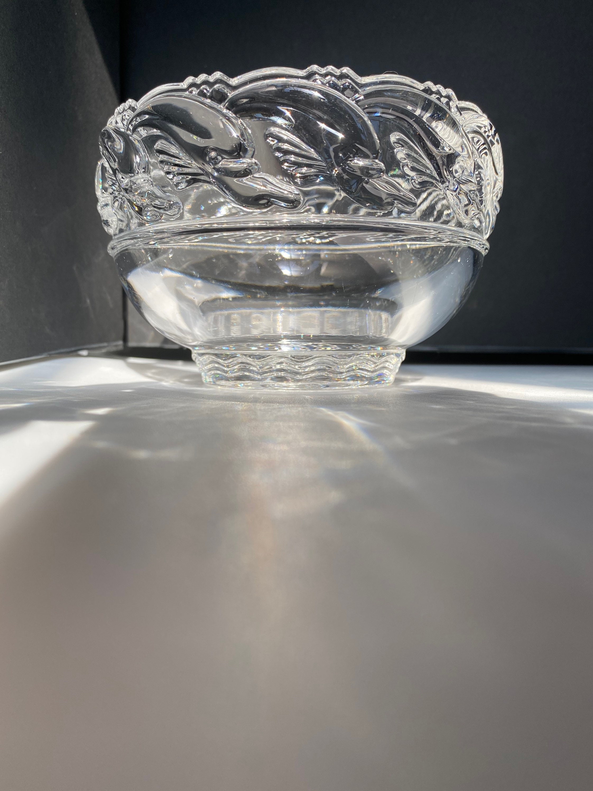 Tiffany Glass Dolphin Bowl - Etsy