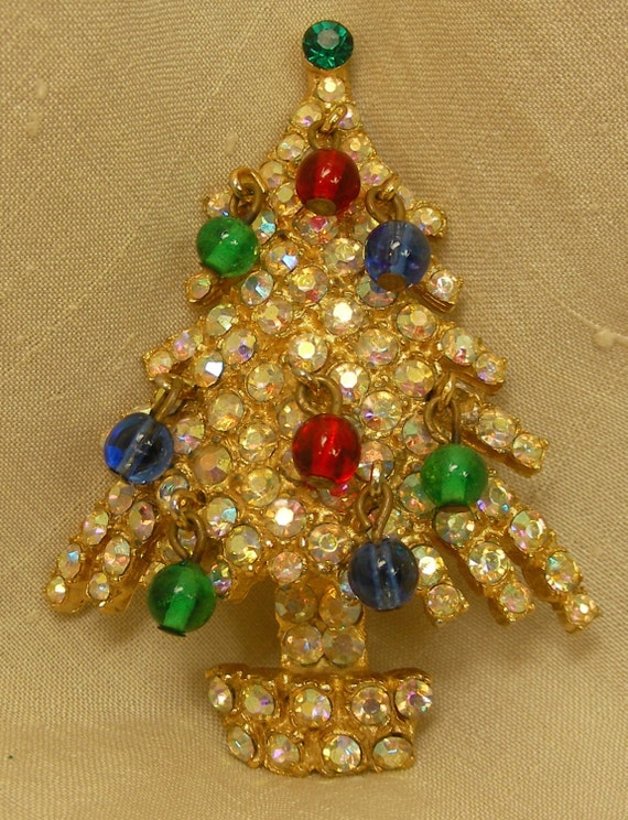 Kramer Christmas Tree pin 1950