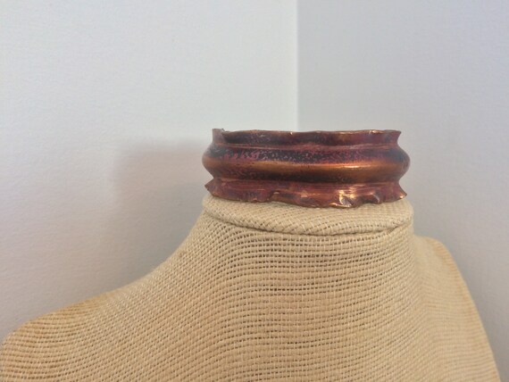 Copper bangle bracelet - image 1