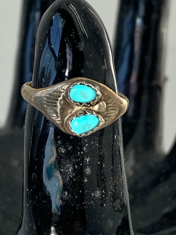Navajo Double Turquoise ring size 6