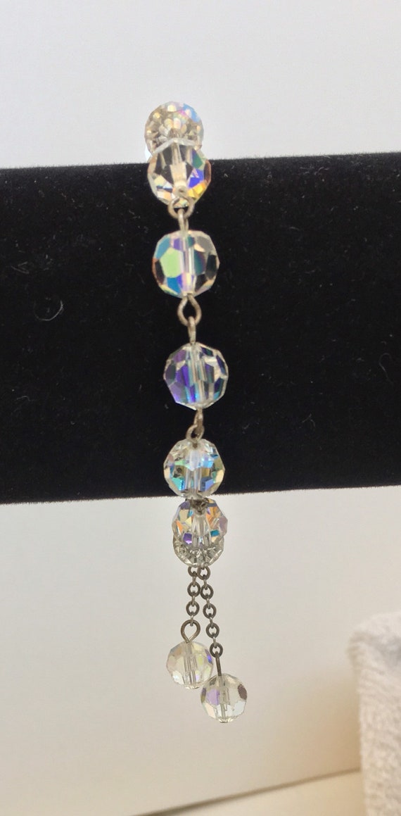 Aurora Borealis crystal bead bracelet - image 6