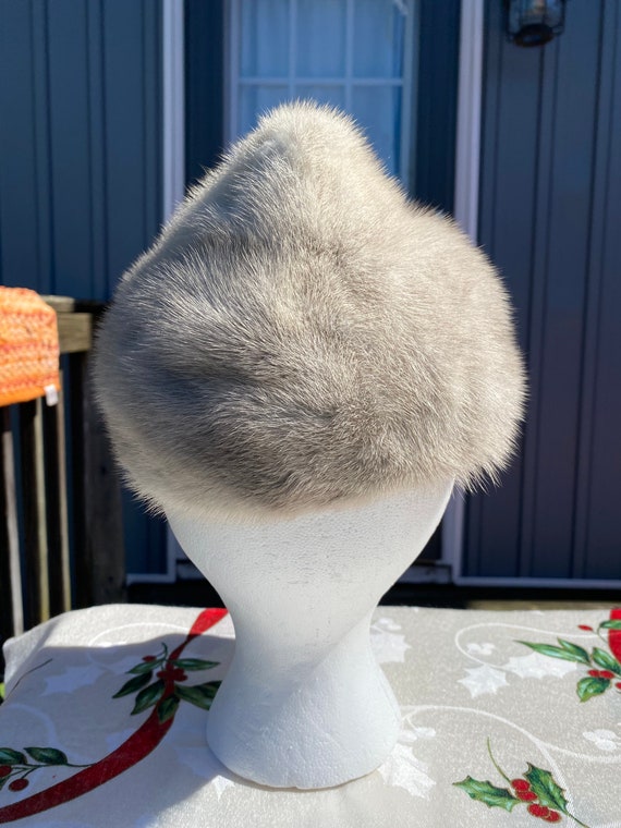 Grey Mink Pixie Hat - image 7