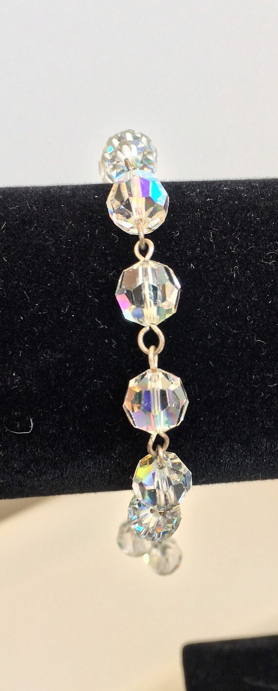 Aurora Borealis crystal bead bracelet - image 4