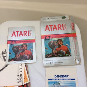 Atari game manuals with two DC comics 1982 image 5