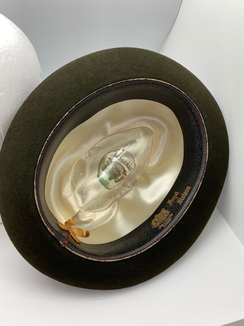 Men\u2019s Black Royal Stetson Fedora Hat Size 7