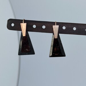 Kendra Scott Black Granite Rose Gold Plated Earrings