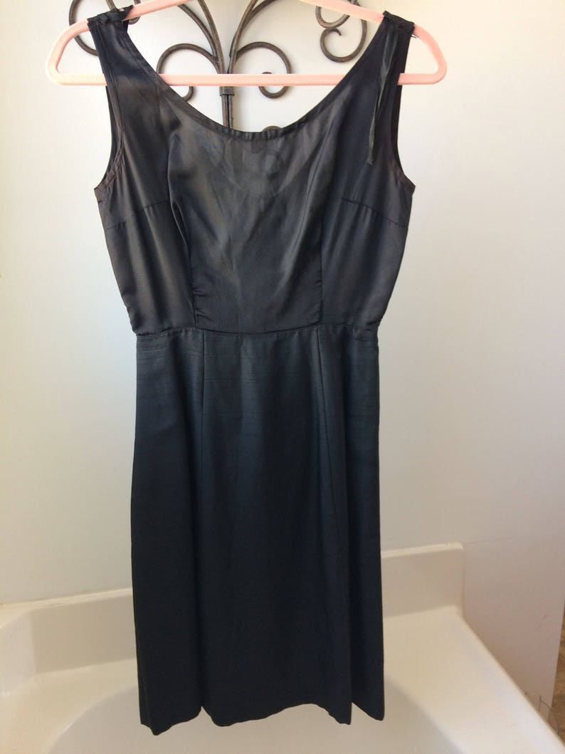 1950 vintage black cocktail dress