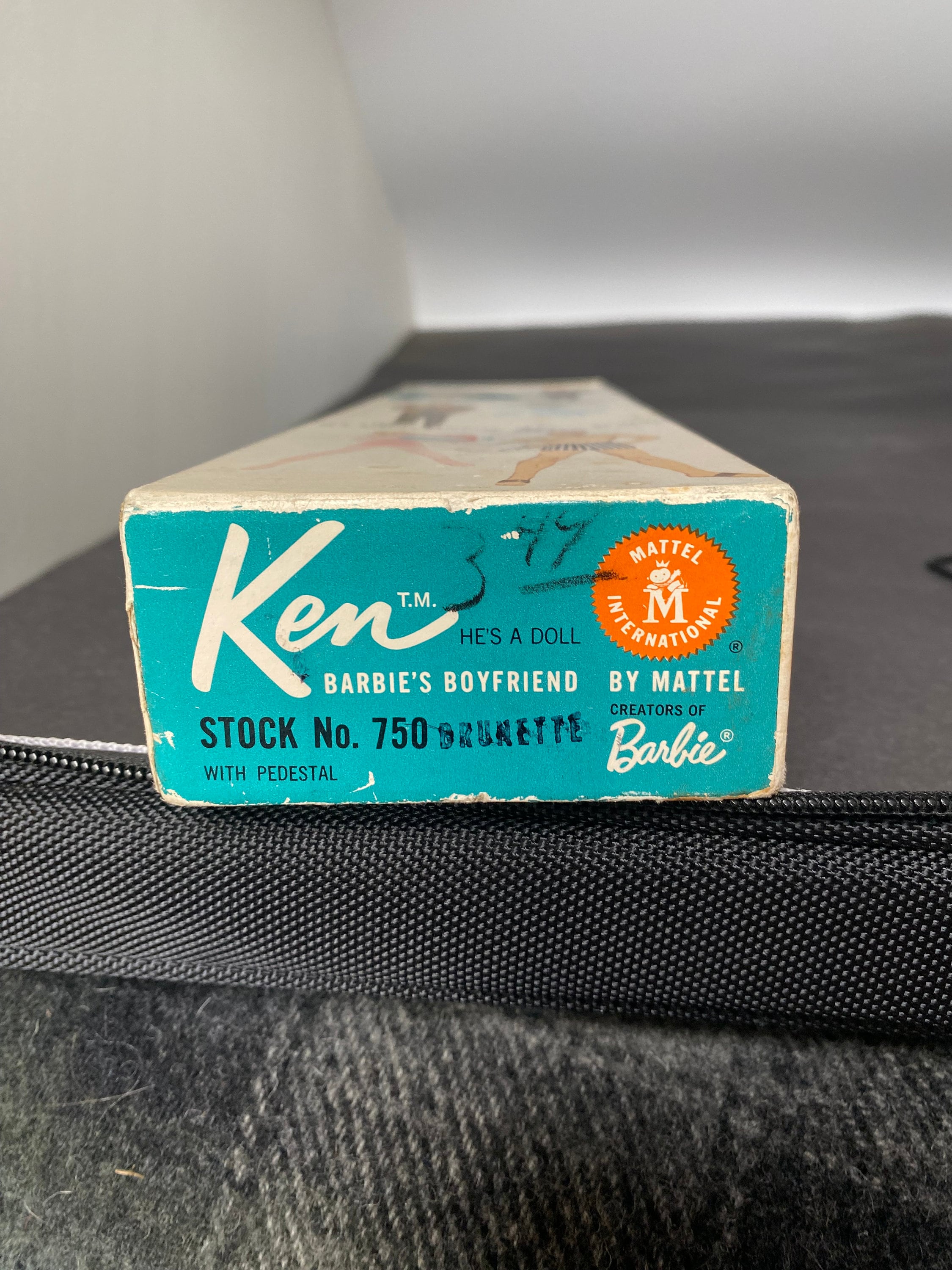 Ken 1960 Smooth Hair With Top of Original Box Includes Dr Outfit