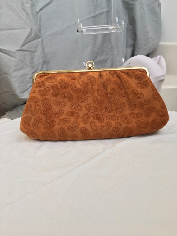 Rust orange leather purse | Orange leather, Leather purses, Purses