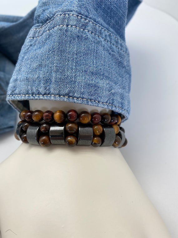 Two Tiger’s eye Bracelets Red tigers eye and Brown