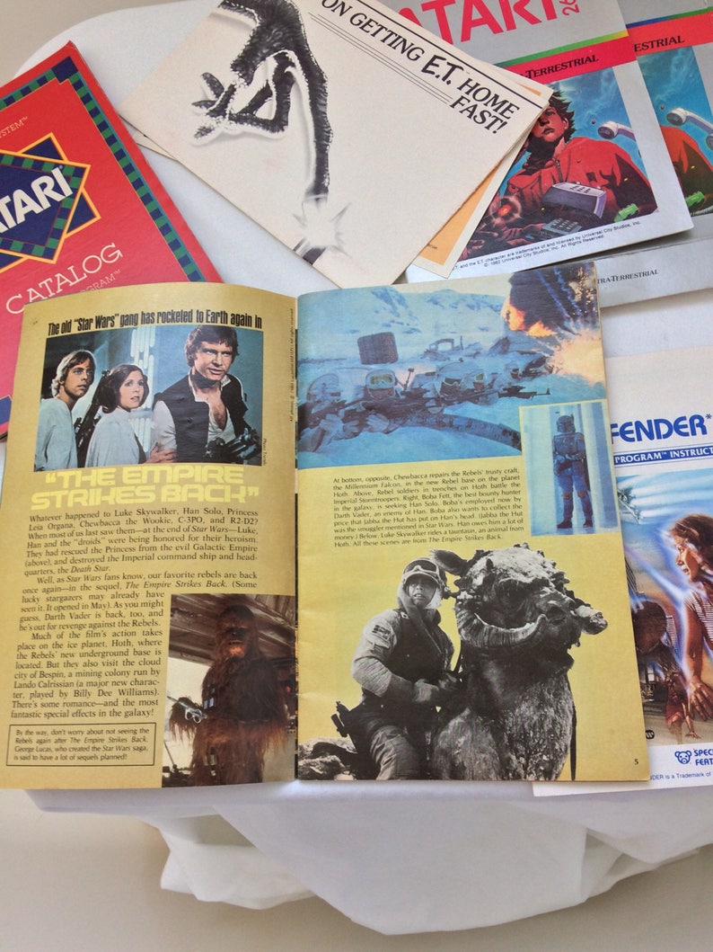 Atari game manuals with two DC comics 1982 image 8