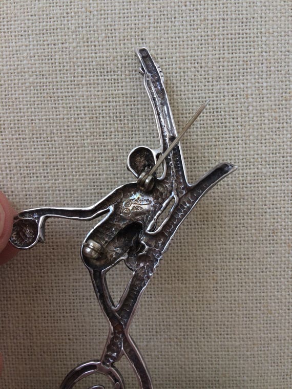 Monkey in tree with pomegranate Jolaire brand Ste… - image 4