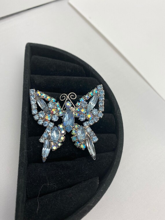 Crystal Butterfly Rhinestone pin