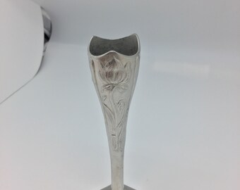 Art Nouveau Vase With Stylized Tulips Motif