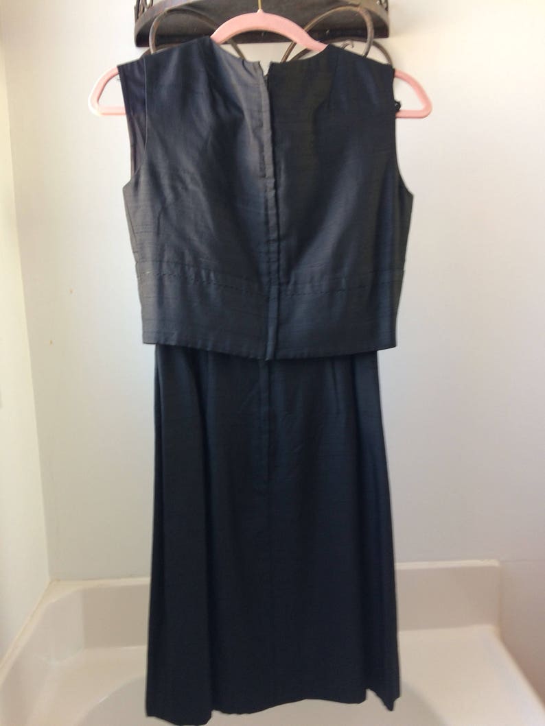 1950 vintage black cocktail dress