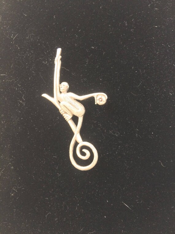 Monkey in tree with pomegranate Jolaire brand Ste… - image 6