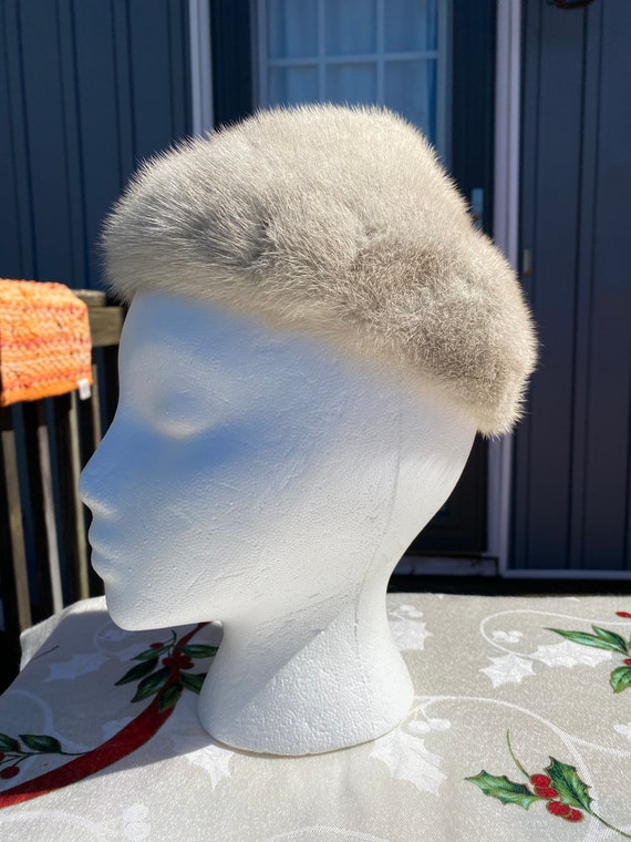 Grey Mink Pixie Hat - image 2