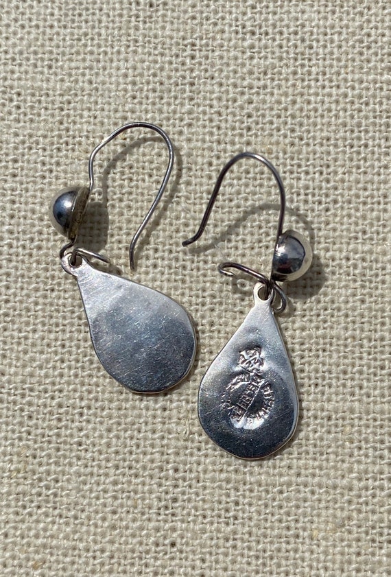 Hopi Indian Bee Motif pierced earrings - image 3