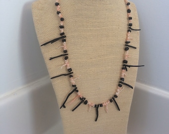 Black branch Coral necklace