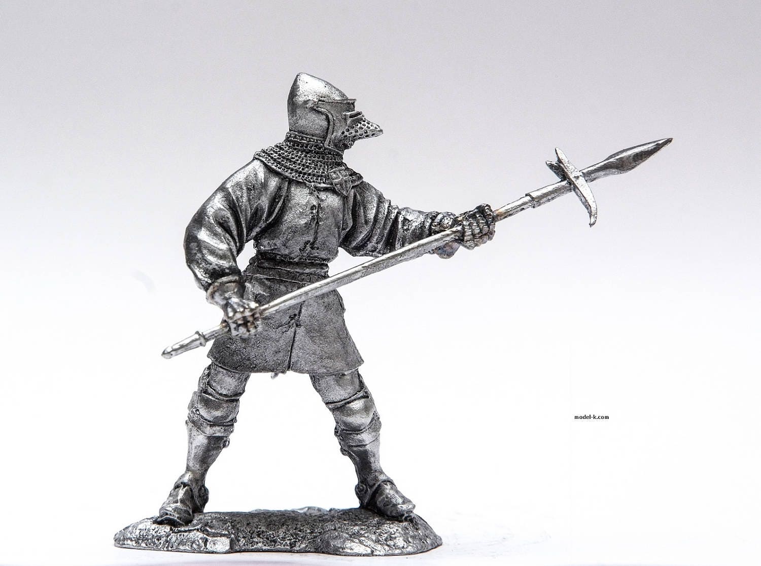 Knight is a guest of the Teutonic order,14th century Tin soldier figure 54 mm 
