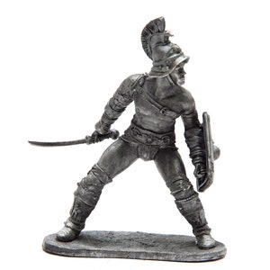 tin toy soldiers unpainted  54mm gladiator 