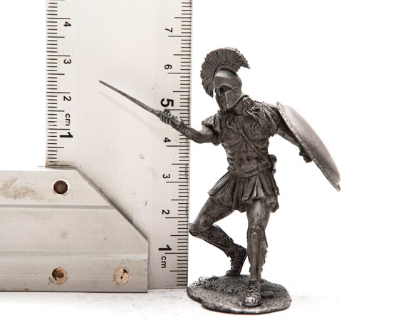 ブリキ製 54mm ギリシャ。スパルタ重装歩兵。アテネとスパルタの戦い