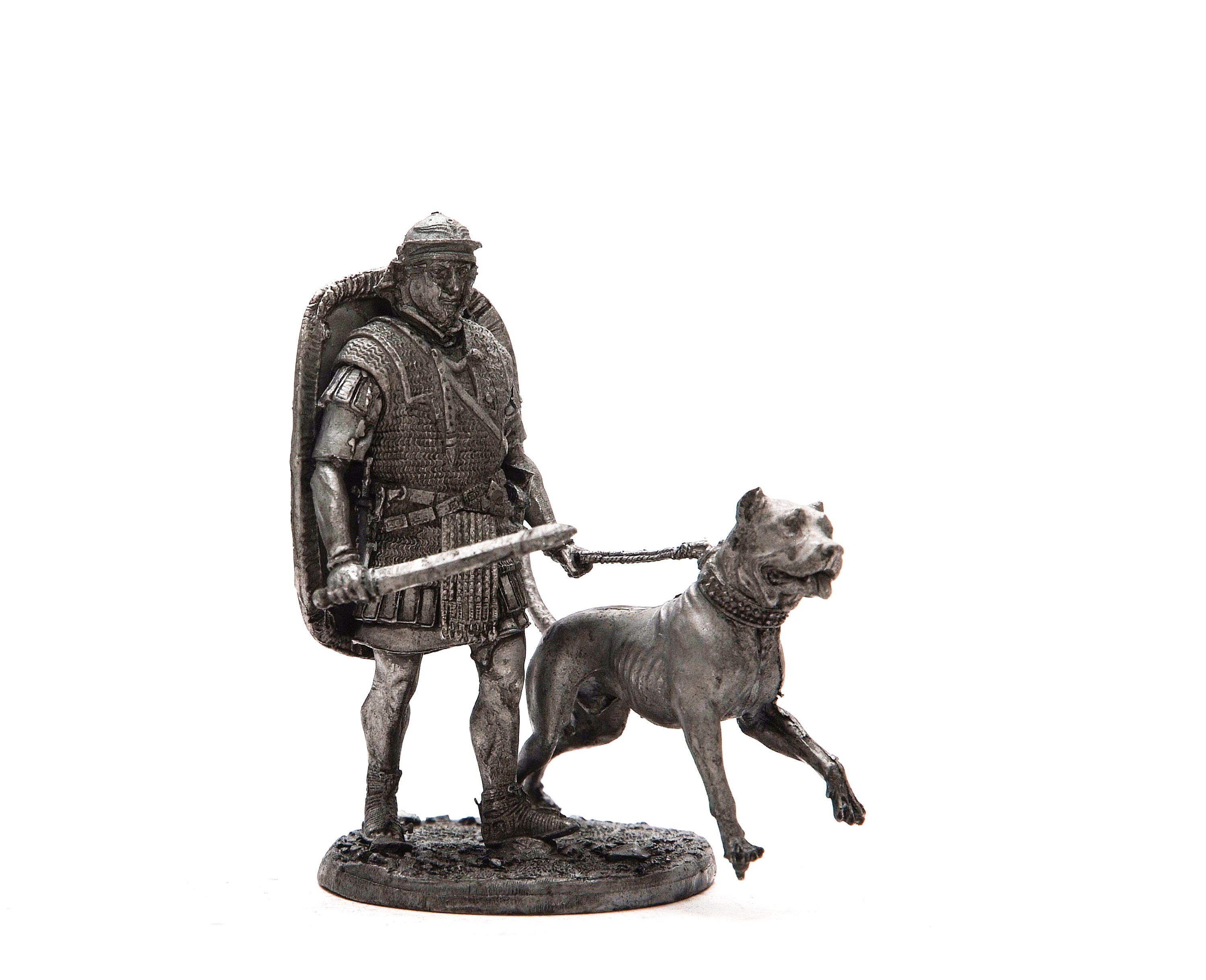 Tin 54mm . Rome. Legionnaire With Dog. Legio XX Valeria Victrix