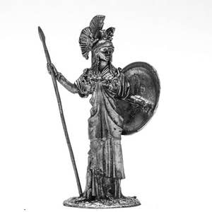 Figurina da 54 mm Minerva - la dea dell&#39;artigianato e dell&#39;arte 1:32 fusioni in latta