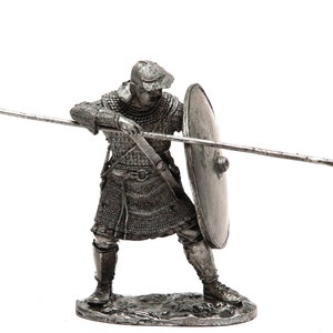 tin 54mm Rome. Roman Heavy infantryman, middle of 2rd Century 1:32 Scale Pewter Sculpture