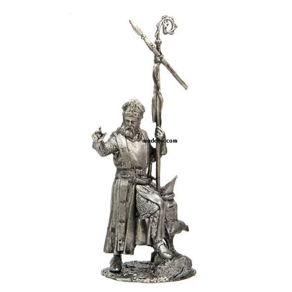 54mm Knight Figurine Crusades. The Bishop of the Teutonic Knights