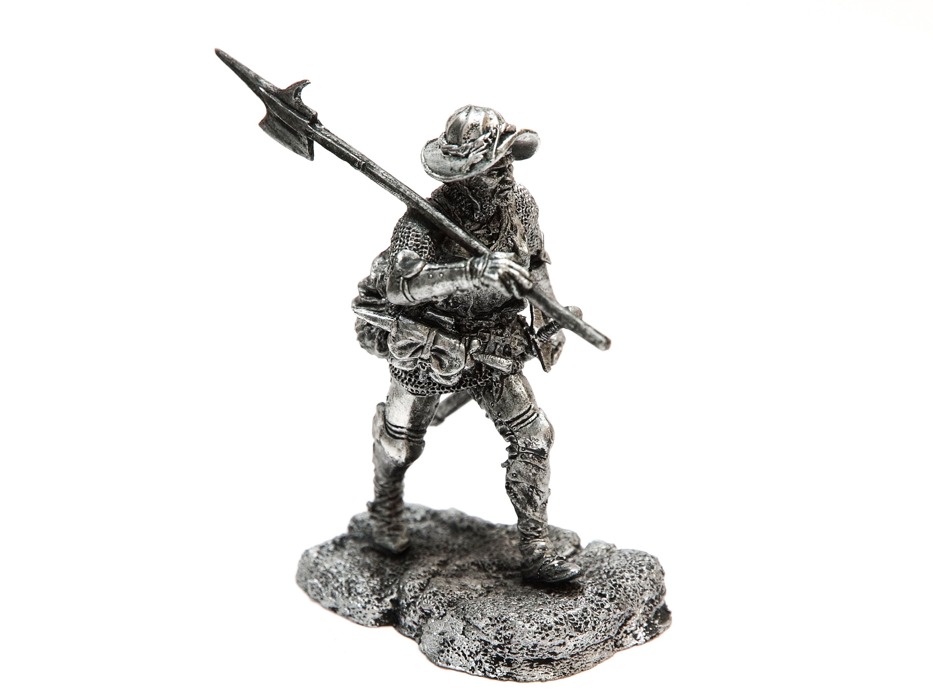 1/32 Figure Painted Metal Toy Soldiers Swiss Halberdier Tin Miniatures 54mm 