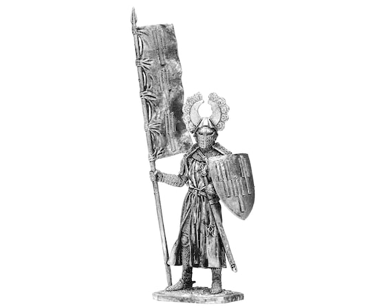 tin 54mm Crusades. Elector of Saxony 12-13cc. AD Figurine 1:32 Scale