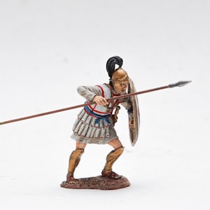 tin 54mm Greece. Heavily armed infantry Sacred Band of Carthage 1:32 PAINTED