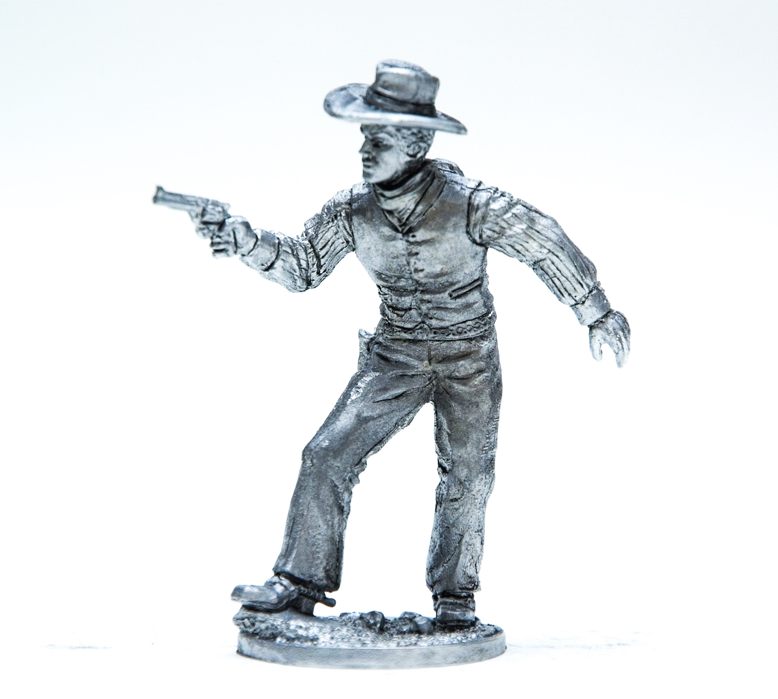 Wild West Cowboy "Good" Tin Metal Miniature 1/32 Action Figure Toy Soldiers 54mm 