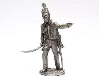54 mm Anglia. Oficer 95. Pułku Piechoty. 1810-15. Figurka metalowa Napoleona w skali 1:32.