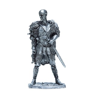 tin 54mm Saxon Warrior 400 A.C. 1/32 Scale Figure