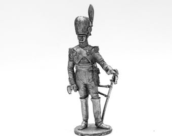 tin 54mm Napoleonic. France. General Savary. Commander of the Guards Gendarmes 1812 1:32 Scale Pewter Sculpture