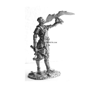 tin 54mm France. Norman Knight with a Falcon Soldier 1:32 Scale