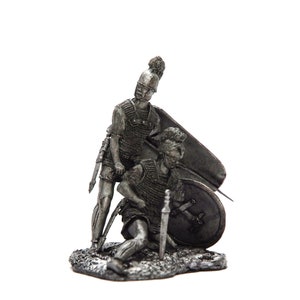 tin 54mm . Second Punic War. Roman legionnaire 202yr BC 1:32 Pewter Sculpture