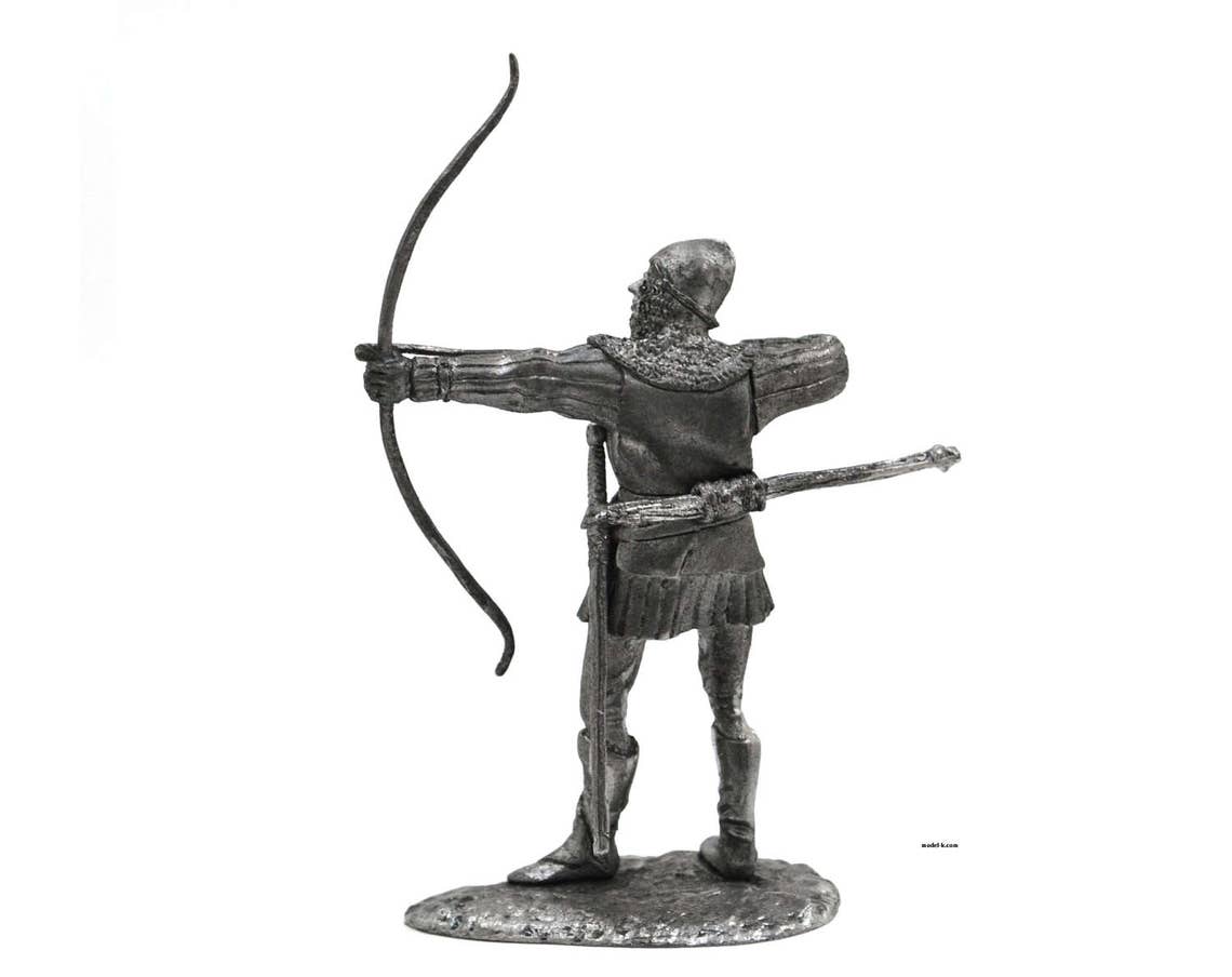 Tin 54mm French Archer Metal Figurine 132 Scale Etsy