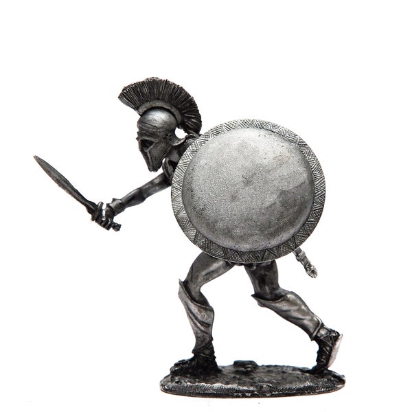 étain 54mm Grèce. Hoplite athénienne. Guerre d’Athènes et Sparte 1:32 Miniatures historiques