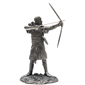 tin 54mm Egyptians. Assyrian archer 7th century BC 1:32 Pewter Miniature